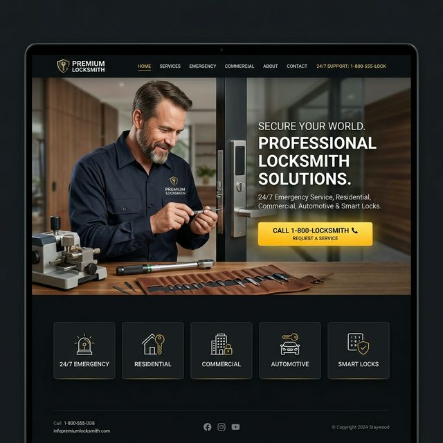 Locksmiths Website Preview